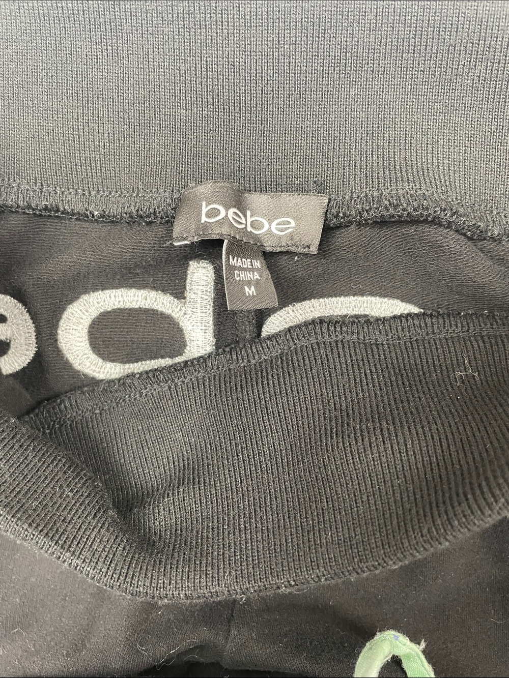 bebe Black Women's Undershirt with Logo Detail